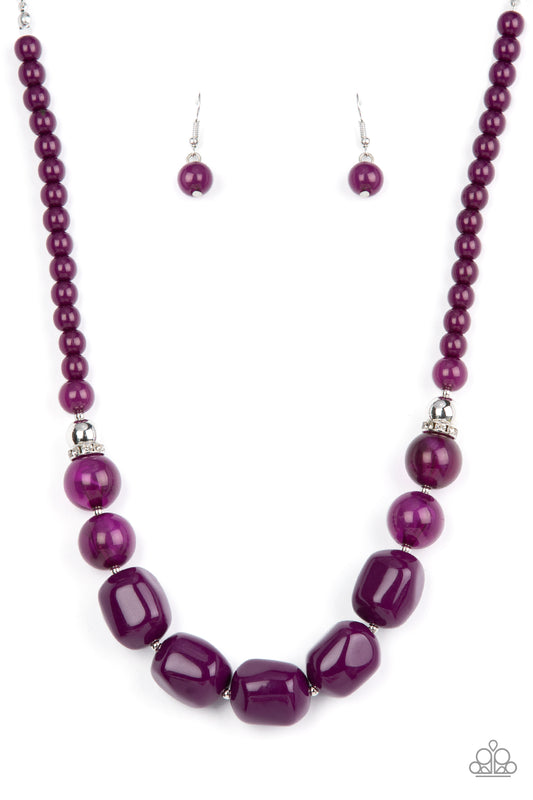 Paparazzi Necklaces - Ten Out of Tenacious - Purple