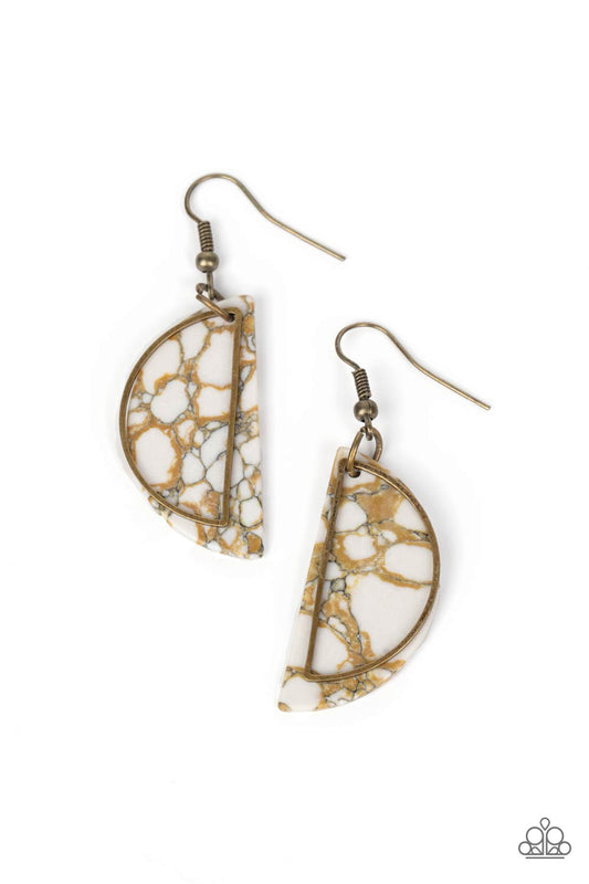 Paparazzi Earrings - Flashdance Fashionista - Brass
