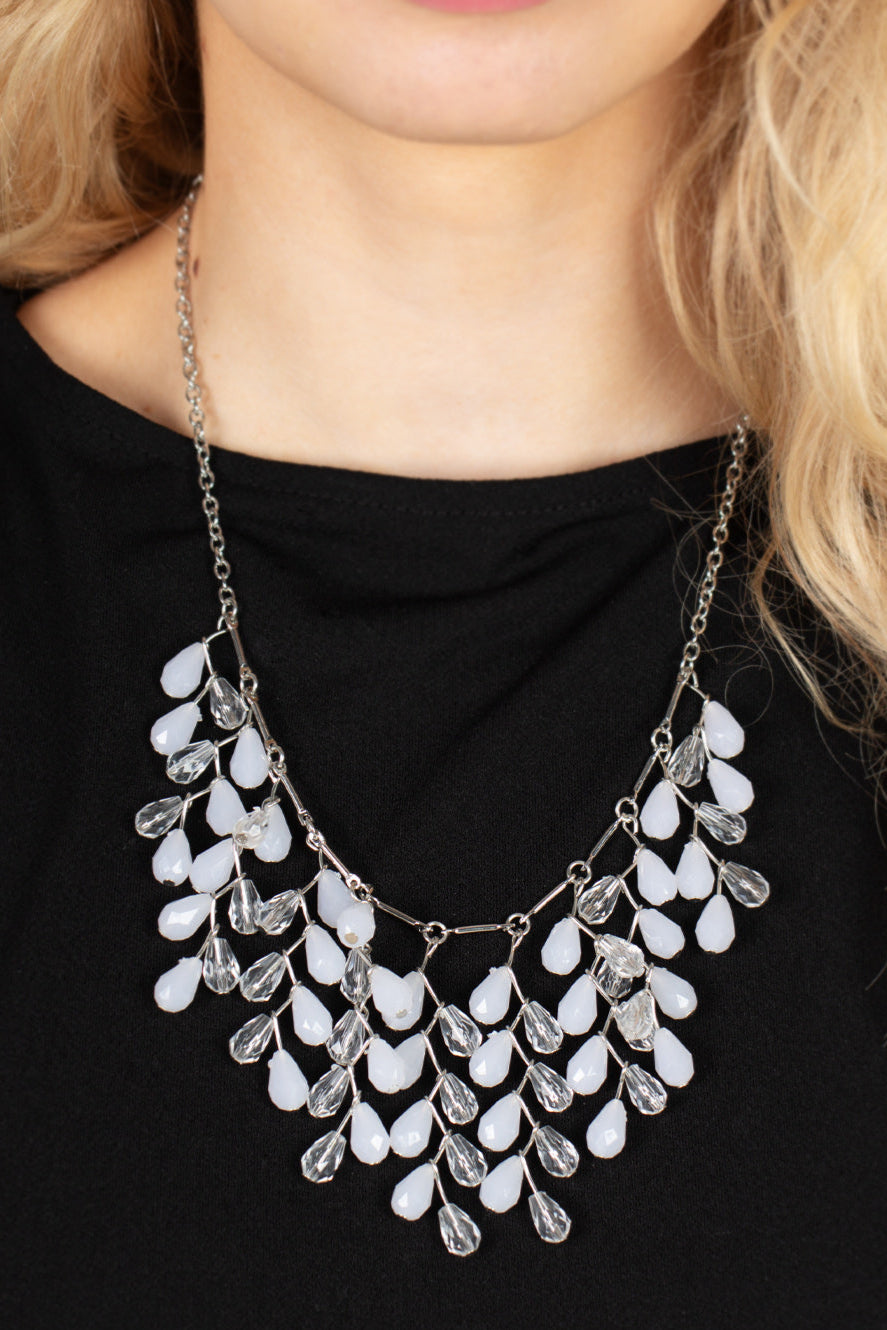 Paparazzi Necklaces - Garden Fairytale - White