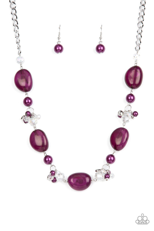 Paparazzi Necklaces - The Top Tenacious - Purple