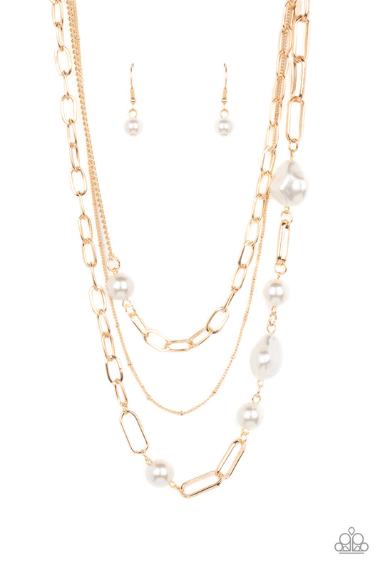 Paparazzi Necklaces - Modern Innovation - Gold