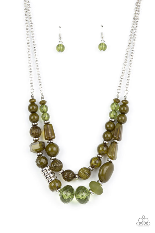 Paparazzi Necklaces - Pina Colada Paradise - Green