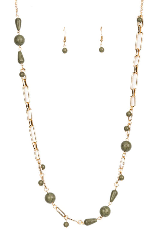 Paparazzi Necklaces - Desert Journey - Green