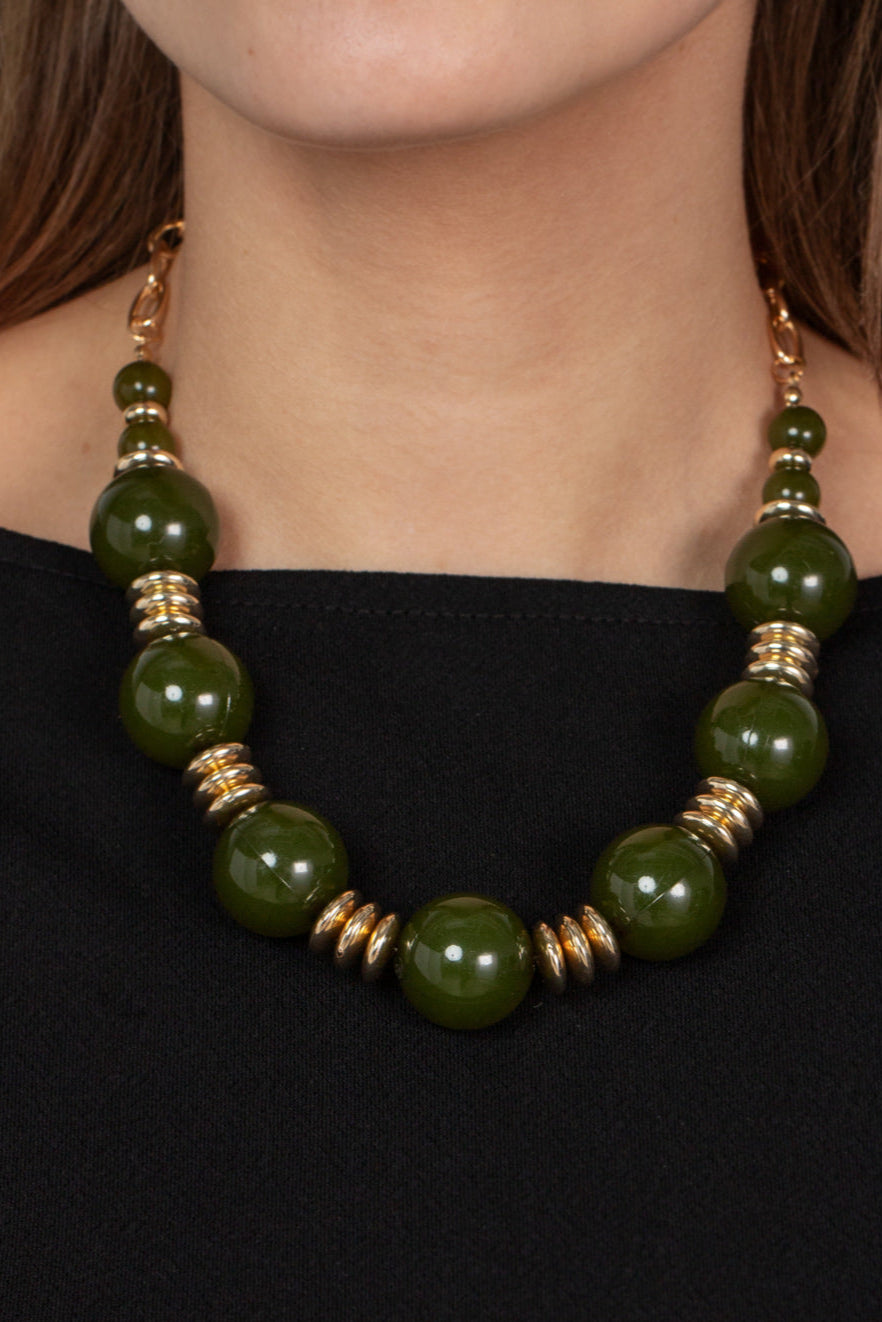 Paparazzi Necklaces - Race to the Pop - Green
