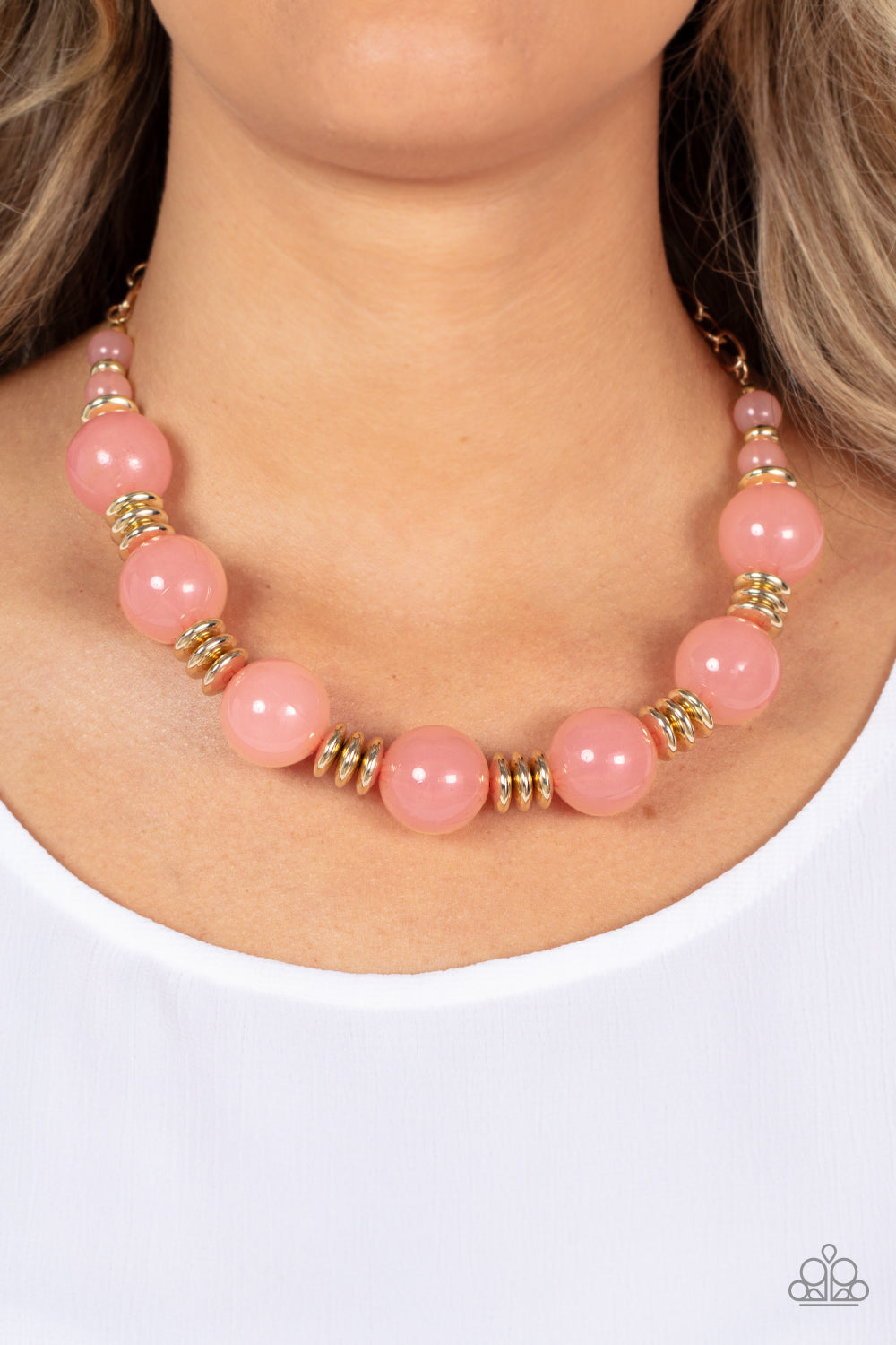 Paparazzi Necklaces - Race to the Pop - Pink