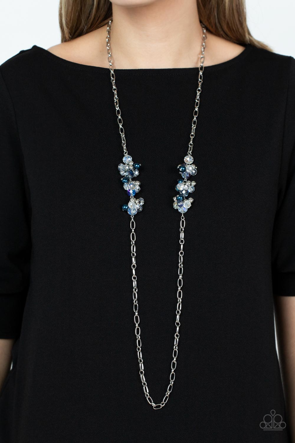 Paparazzi Necklaces - Poshly Parisian - Blue