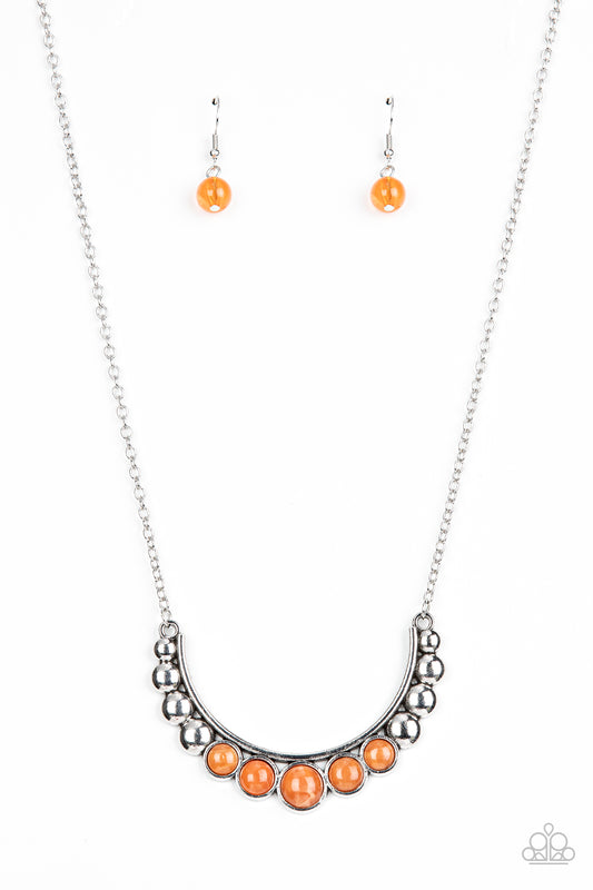 Paparazzi Necklaces - Horseshoe Bend - Orange