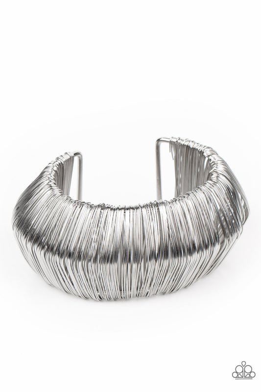 Paparazzi Bracelets - Wild About Wire - Silver