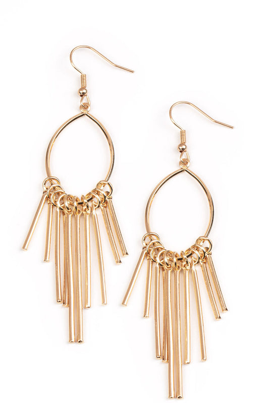 Paparazzi Earrings - Mood Swing - Gold