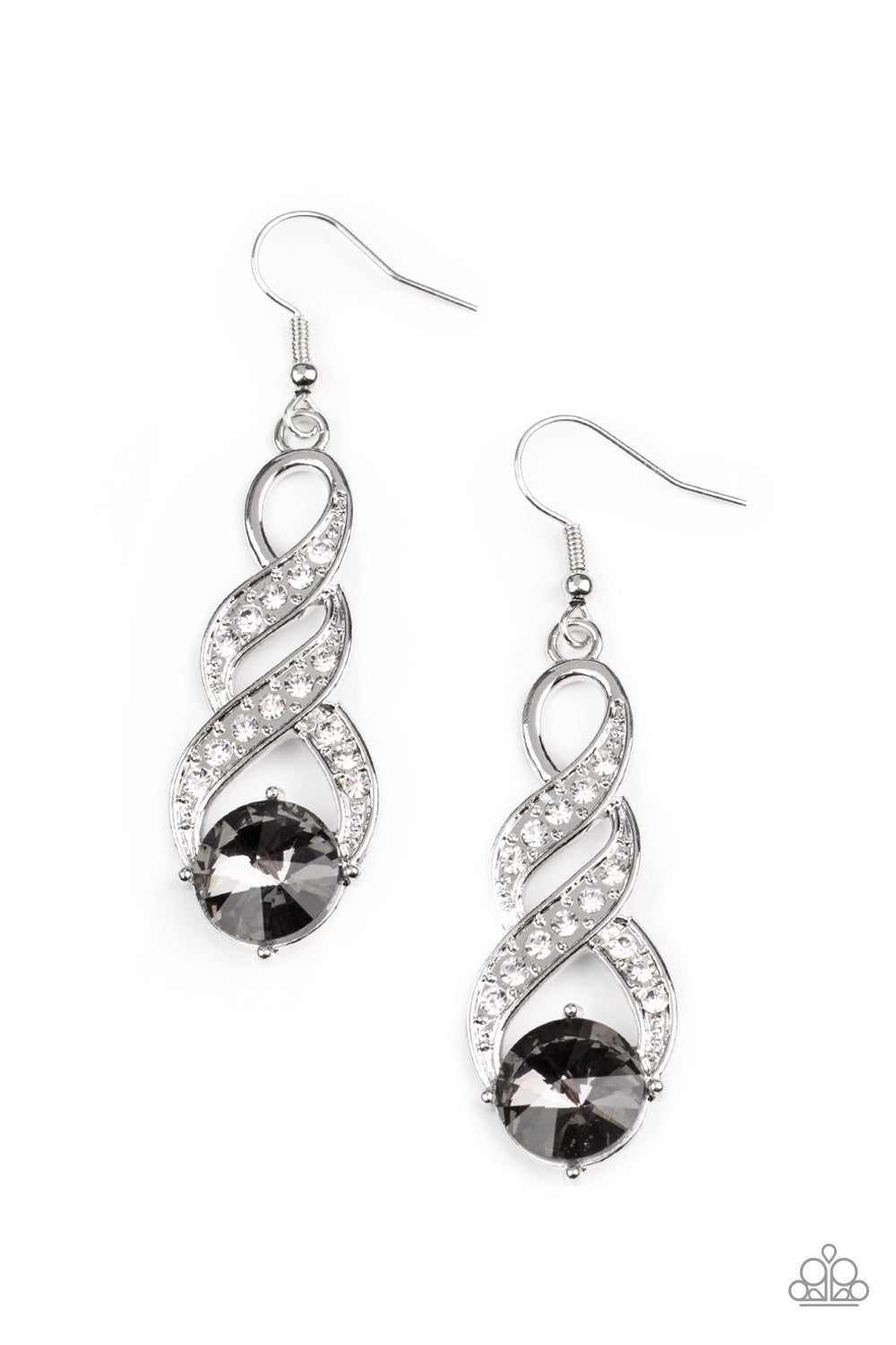 Paparazzi Earrings - High-Ranking Royalty - Silver