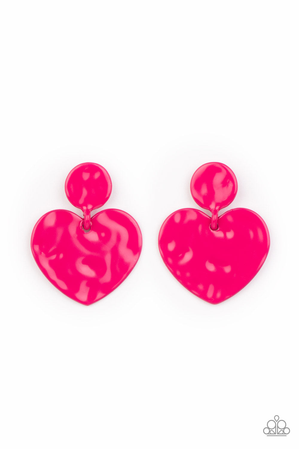 Paparazzi Earrings - Just a Little Crush - Pink