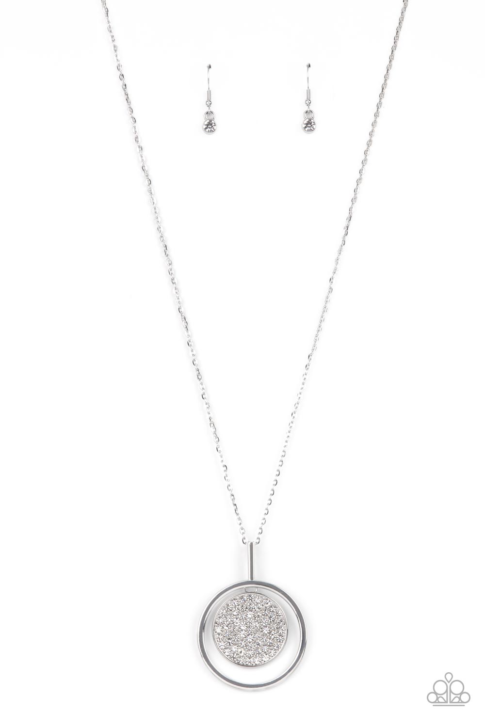Paparazzi Necklaces - There She Glows! - White