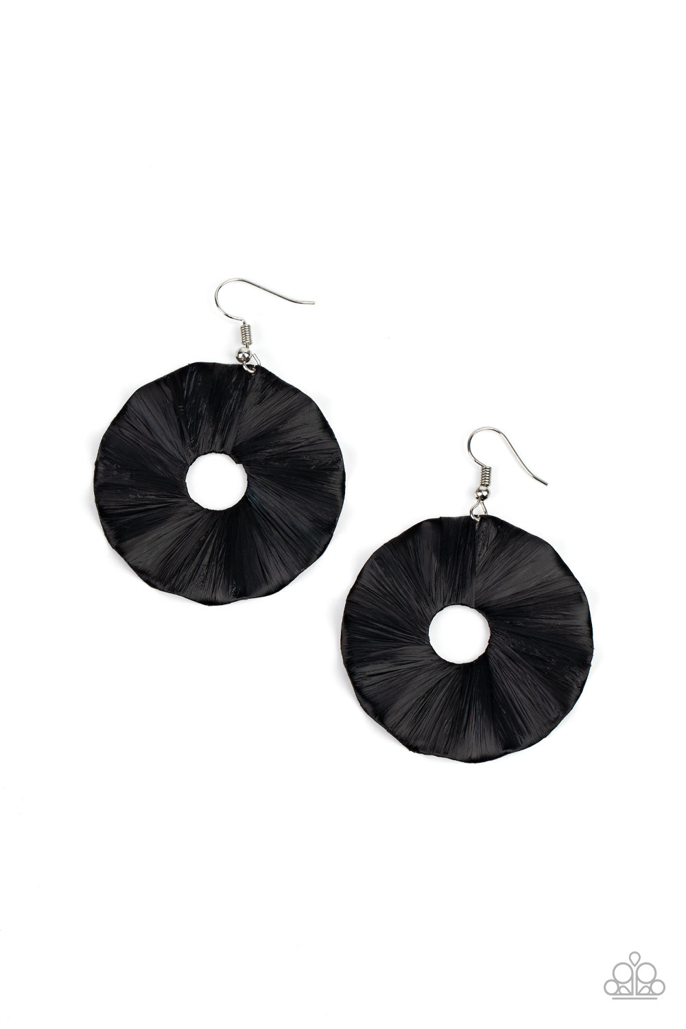 Paparazzi Earrings - Fan the Breeze - Black