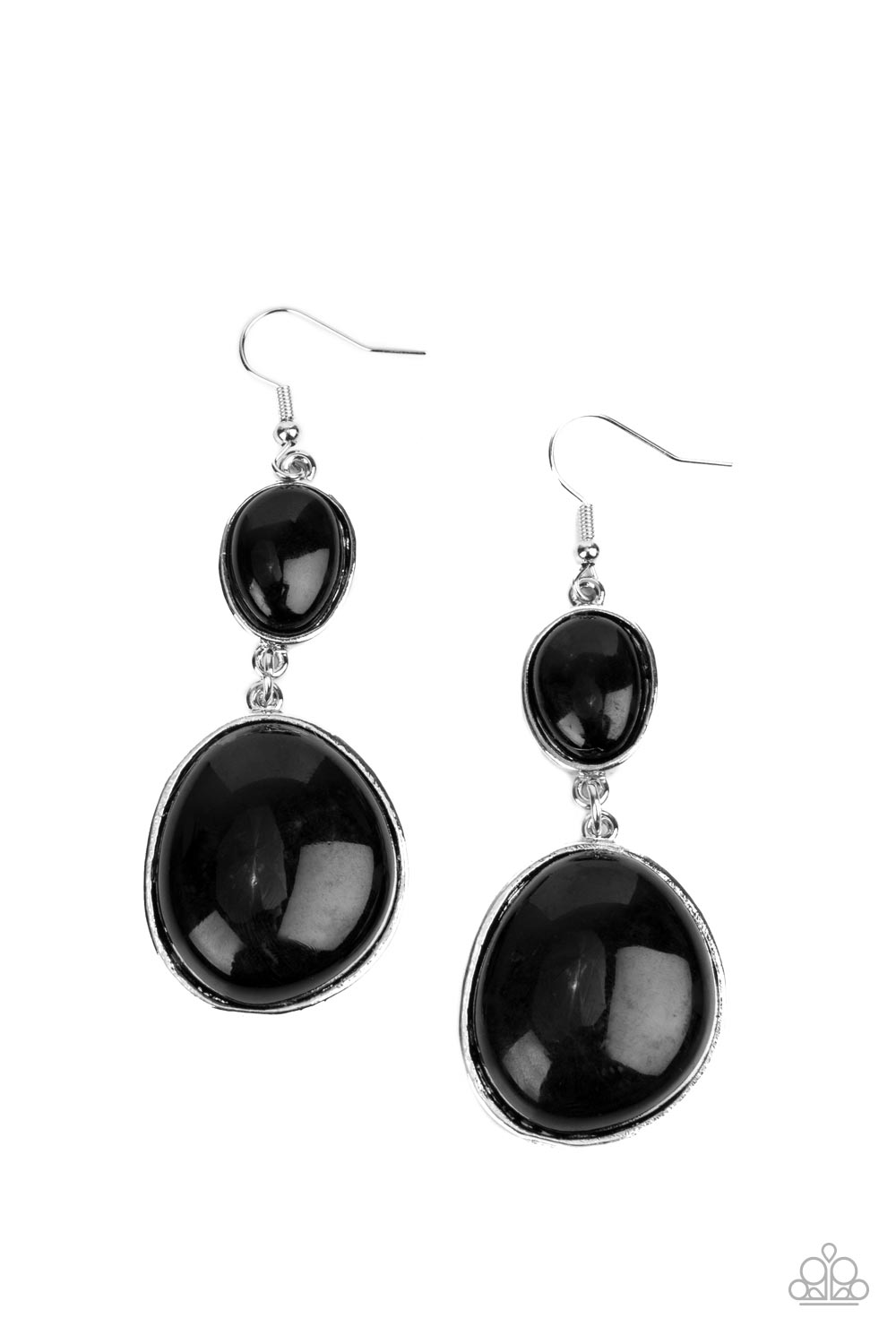 Paparazzi Earrings - Soulful Somba - Black