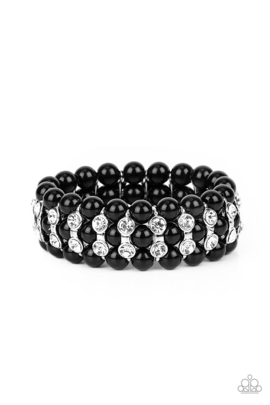 Paparazzi Bracelets - Eiffel Tower Elegance - Black