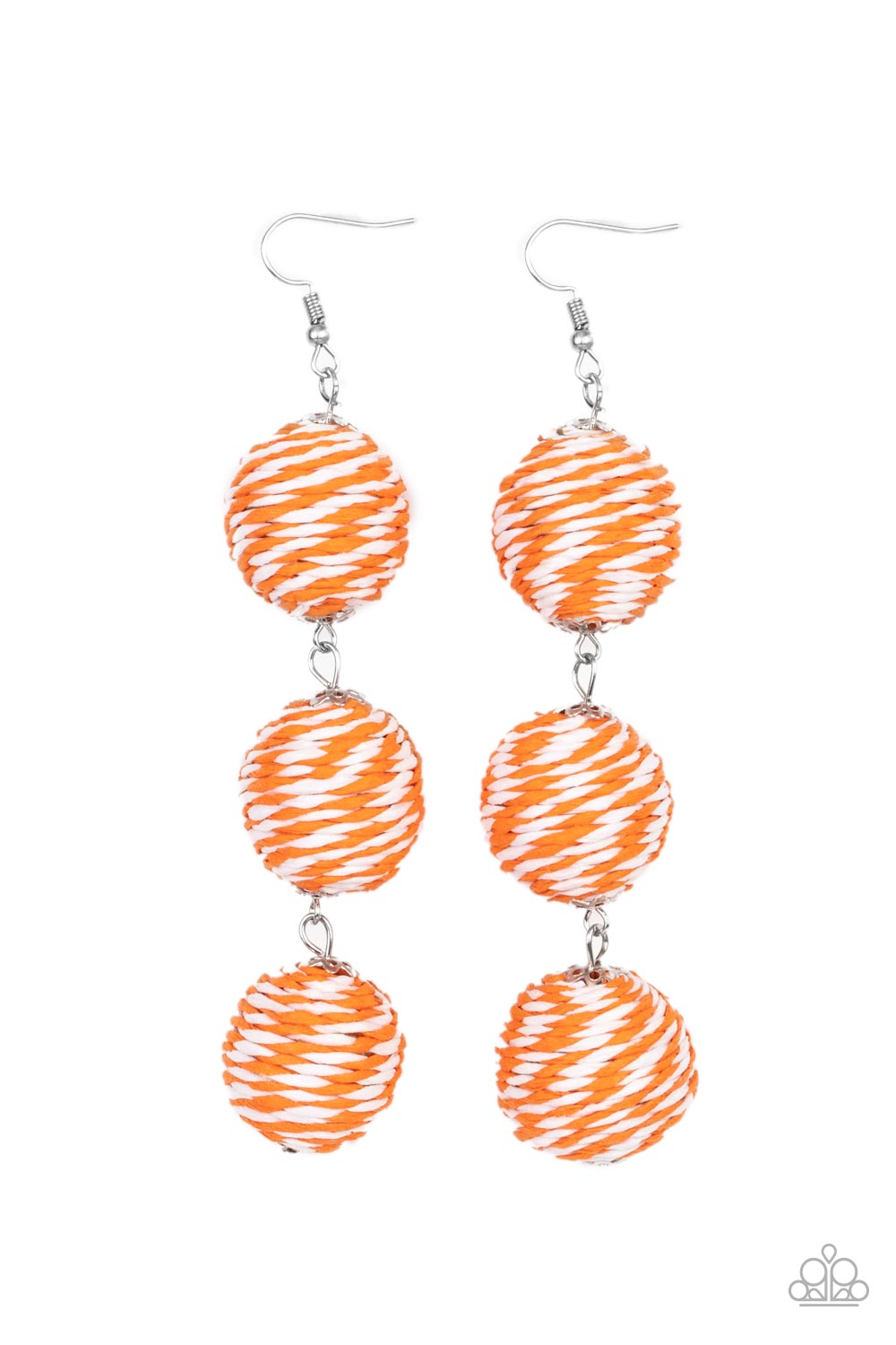 Paparazzi Earrings - Laguna Lanterns - Orange