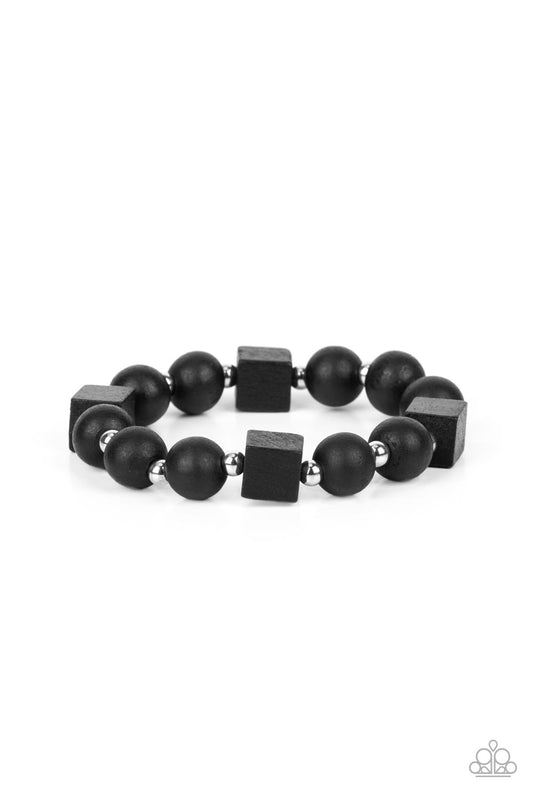 Paparazzi Bracelets - Timber Trendsetter - Black