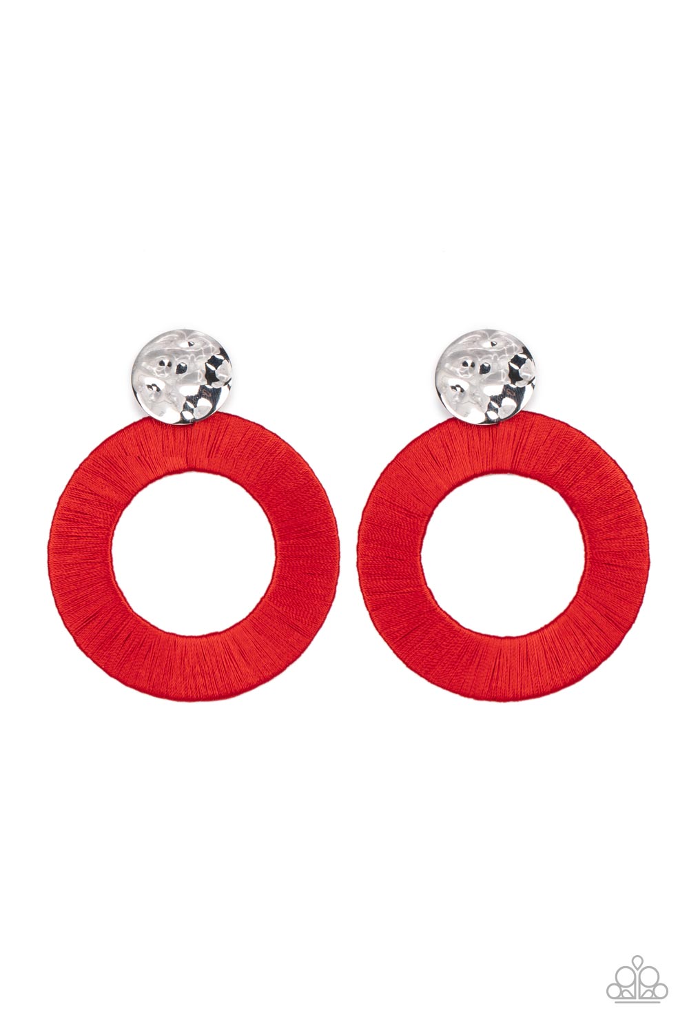 Paparazzi Earrings - Strategically Sassy - Red