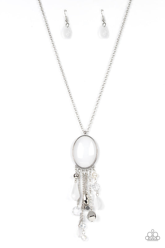 Paparazzi Necklaces - Whimsical Wishes - White