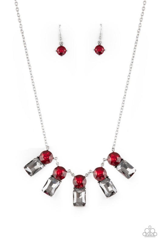 Paparazzi Necklaces - Celestial Royal - Red