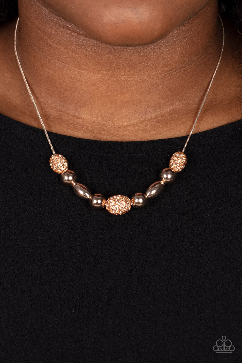 Paparazzi Necklaces - Space Glam - Rose Gold