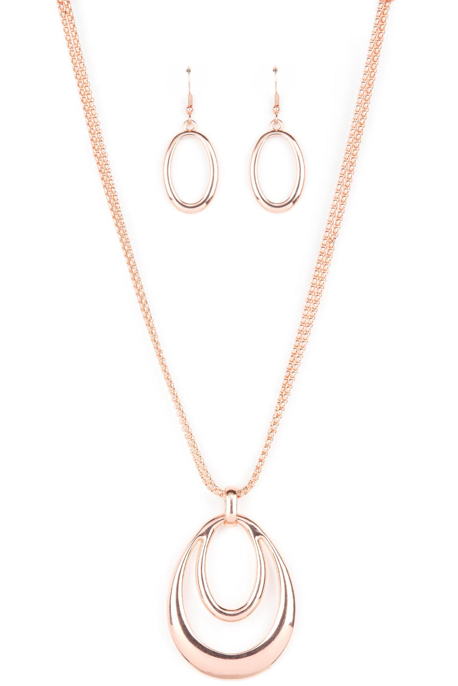 Paparazzi Necklaces - Suburban Storm - Copper
