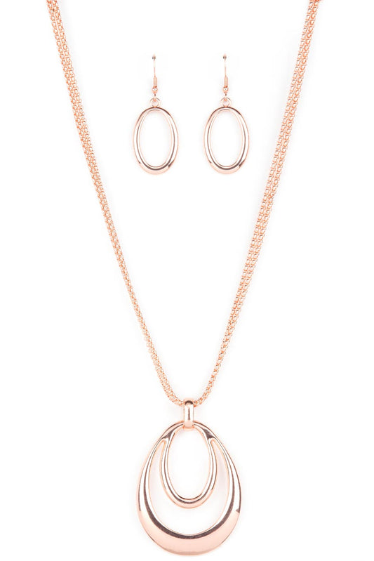 Paparazzi Necklaces - Suburban Storm - Copper