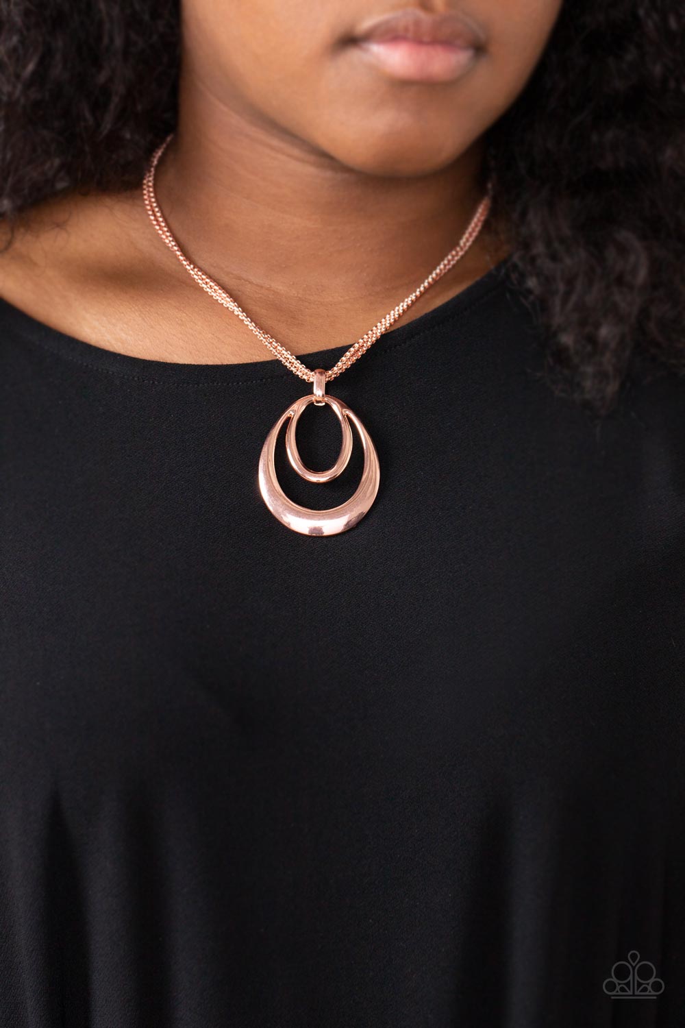 Paparazzi Necklaces - Suburban Storm - Copper