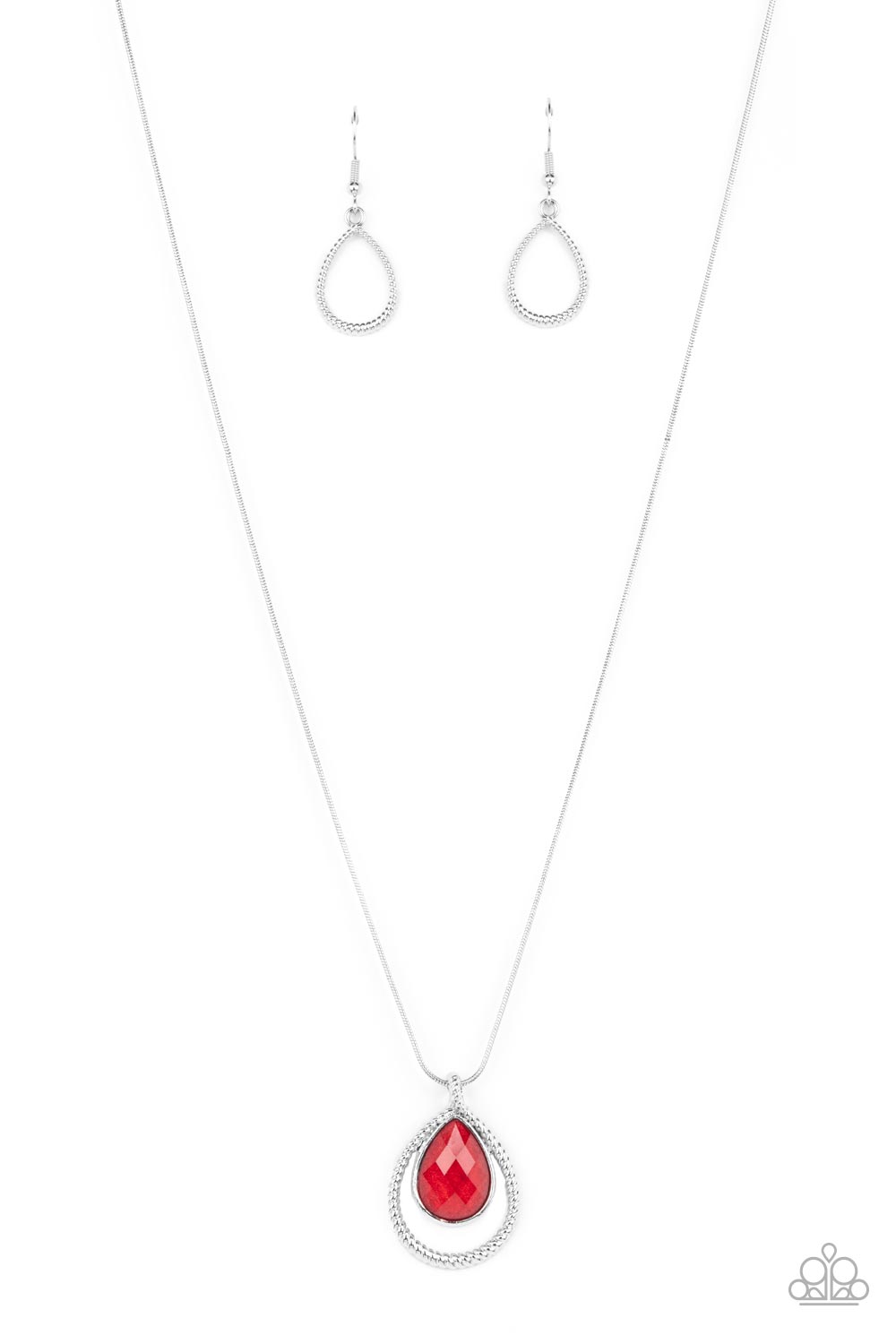 Paparazzi Necklaces - Gorgeously Glimmering - Red