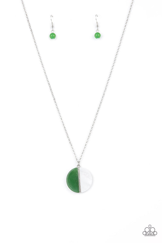 Paparazzi Necklaces - Elegantly Eclipsed - Green