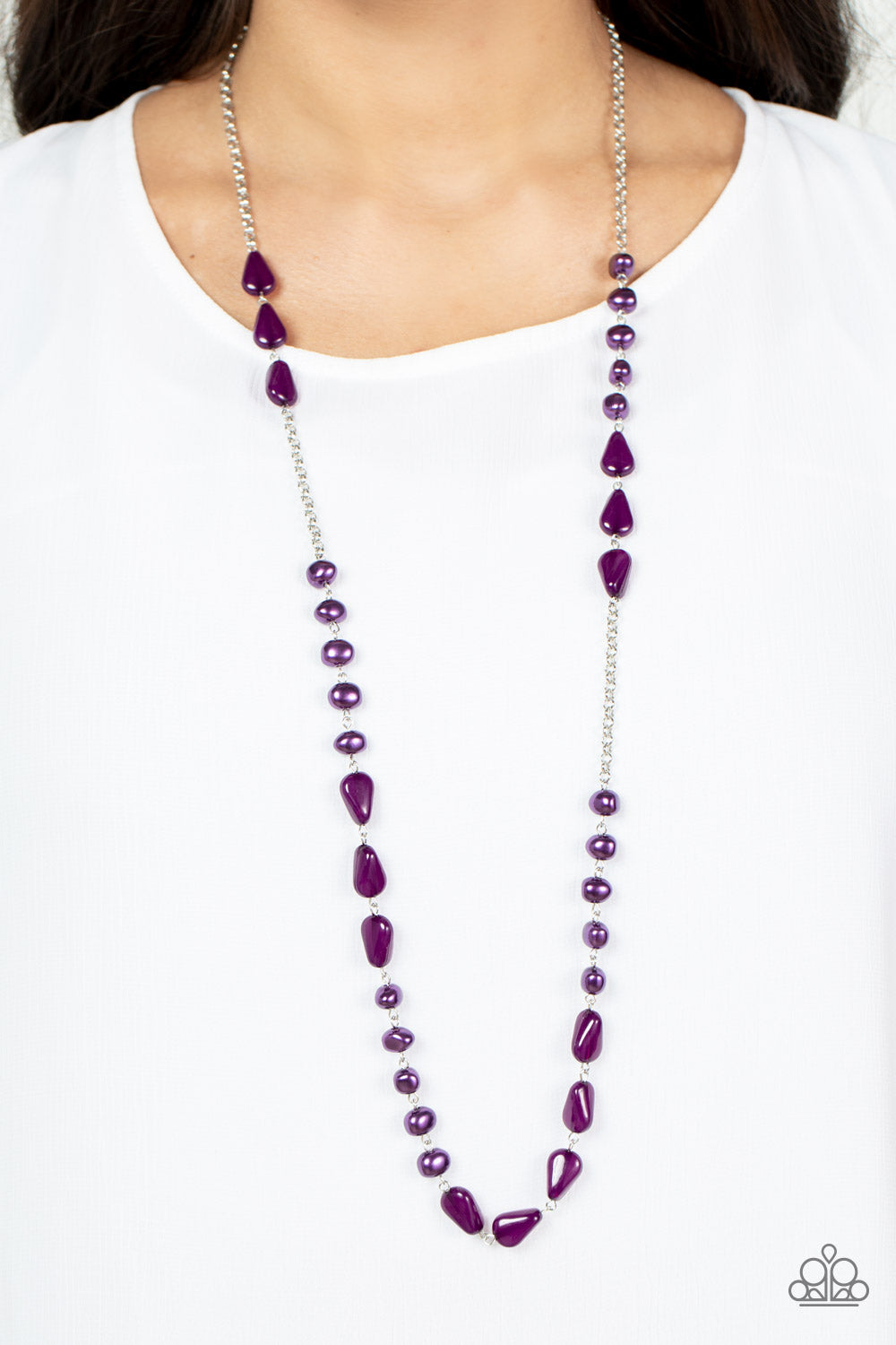 Paparazzi Necklaces - Shoreline Shimmer - Purple