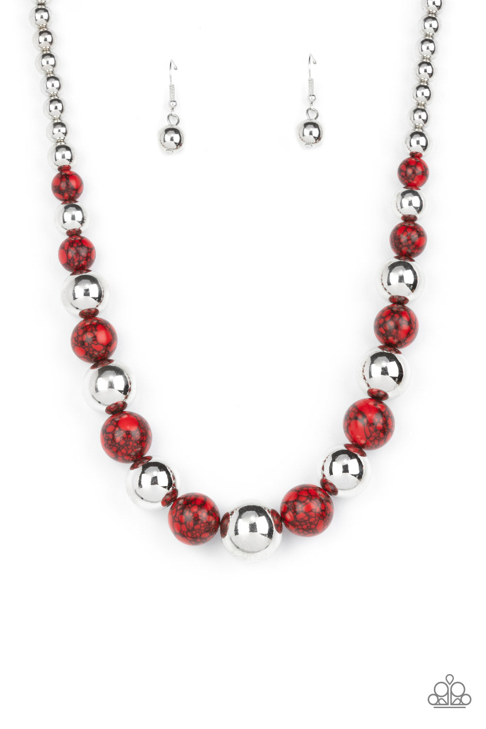 Paparazzi Necklaces - Stone Age Adventurer - Red