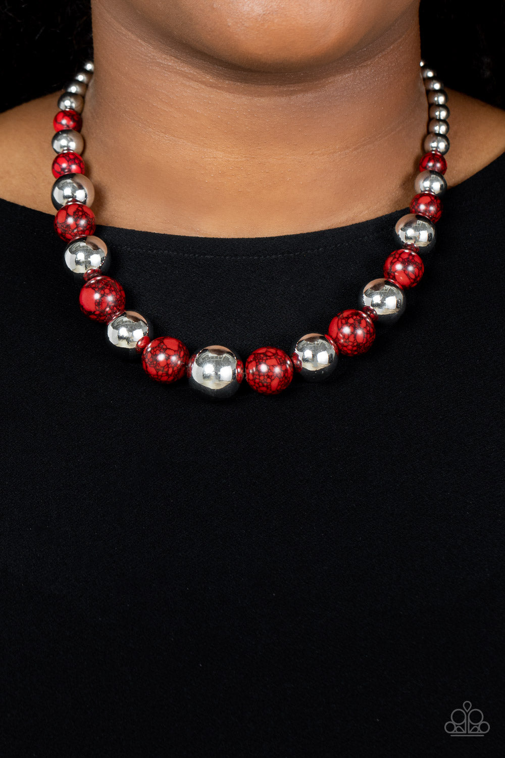 Paparazzi Necklaces - Stone Age Adventurer - Red