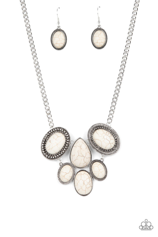 Paparazzi Necklaces - All-Natural Nostalgia - White