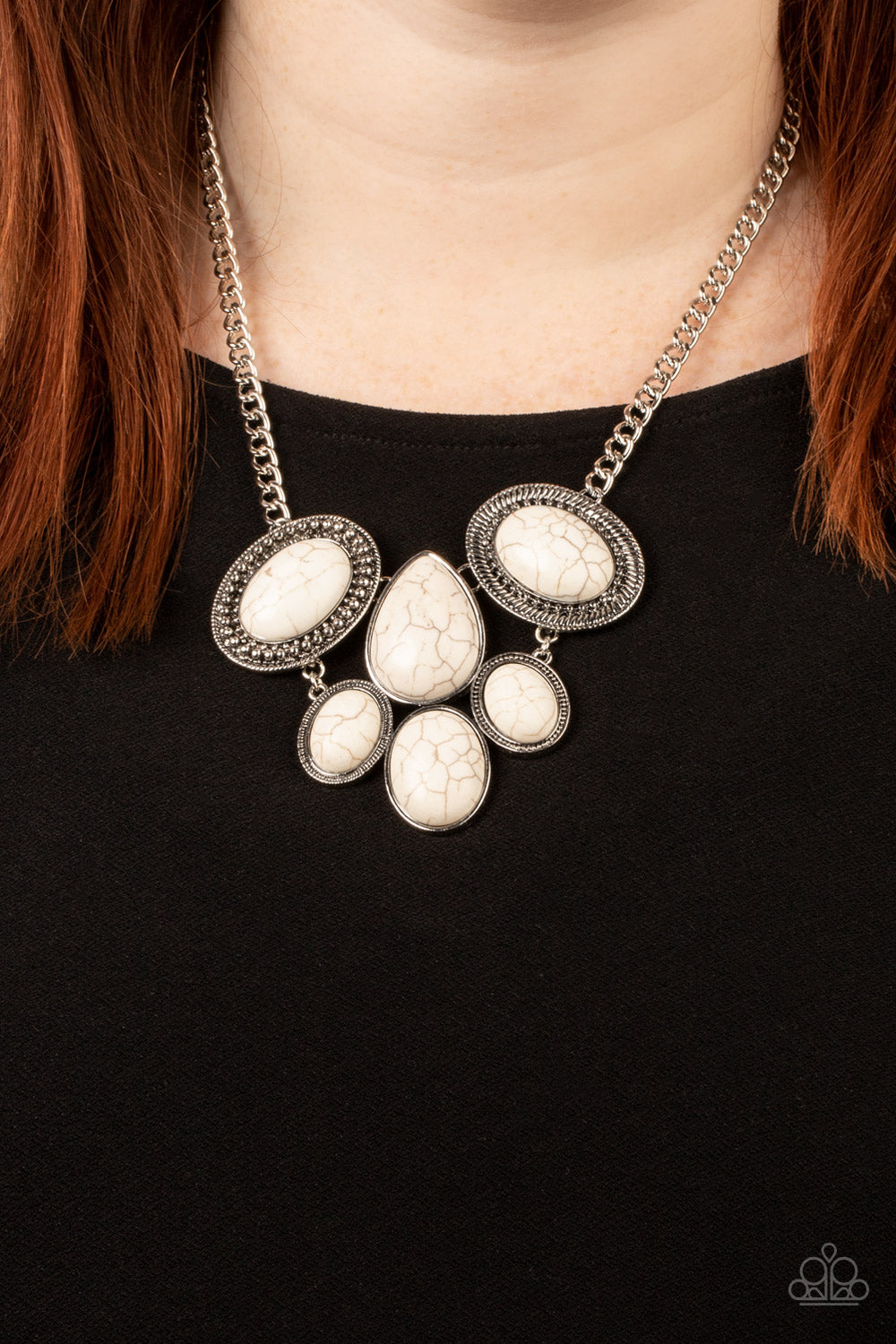 Paparazzi Necklaces - All-Natural Nostalgia - White