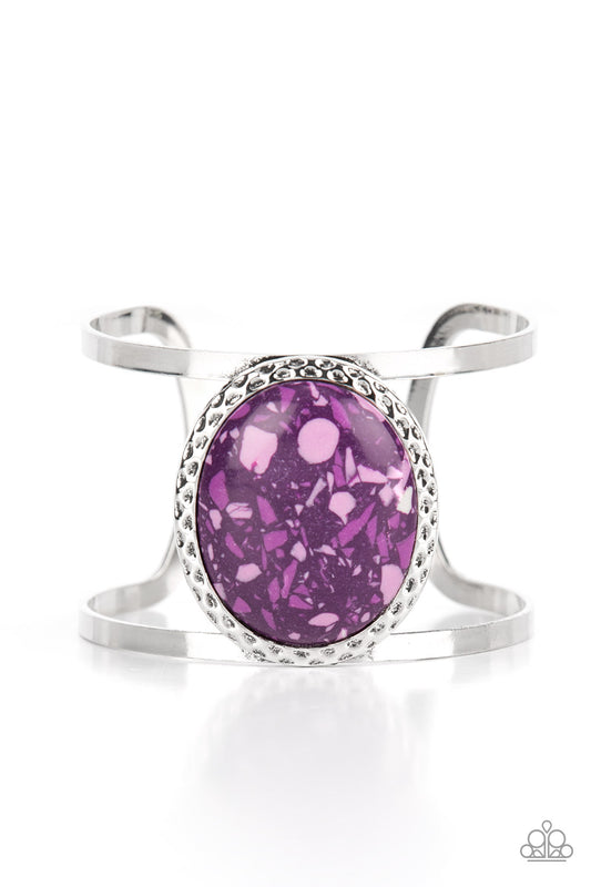 Paparazzi Bracelets - Tantalizingly Terrazzo - Purple