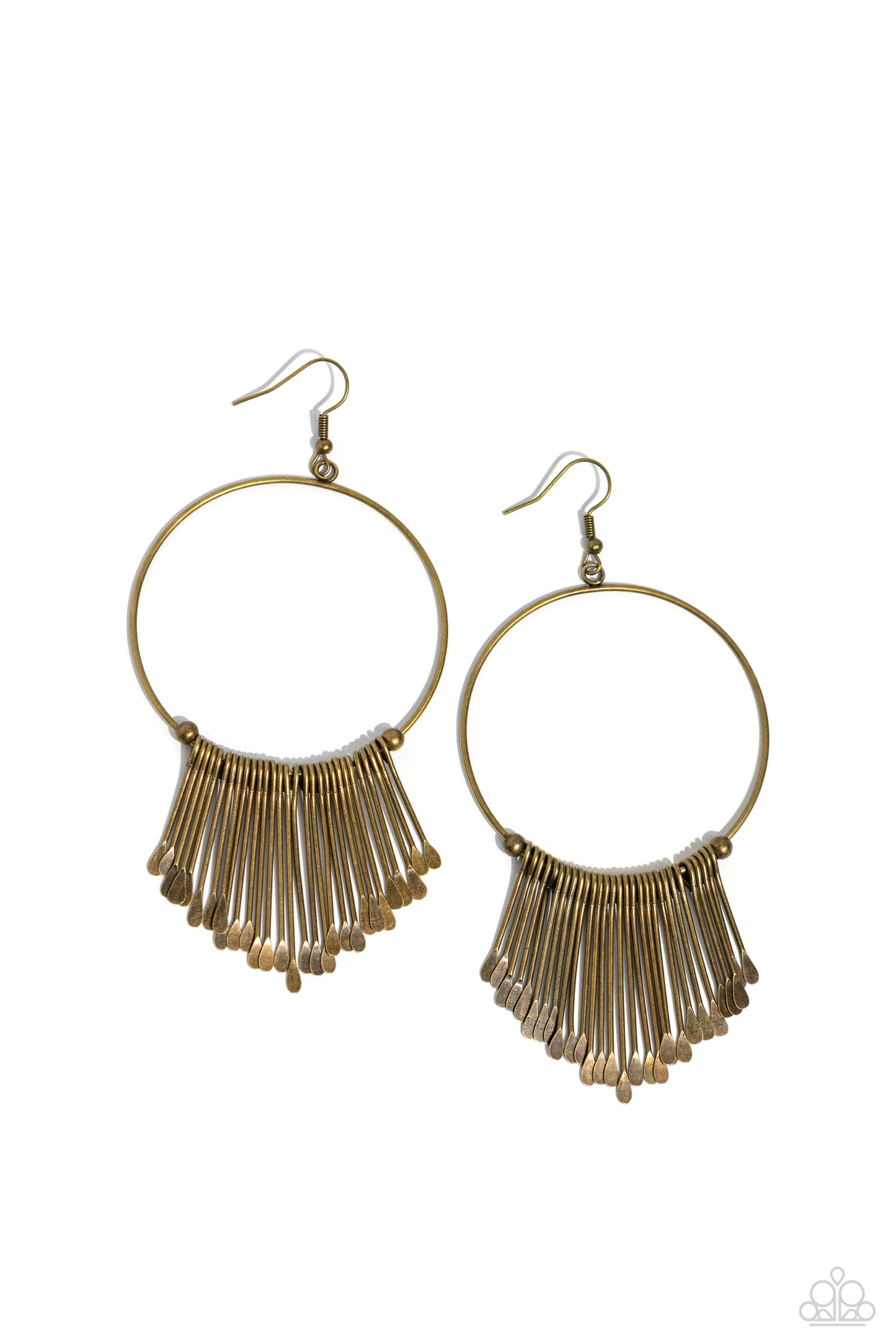 Paparazzi Earrings - The Little Dipper - Brass