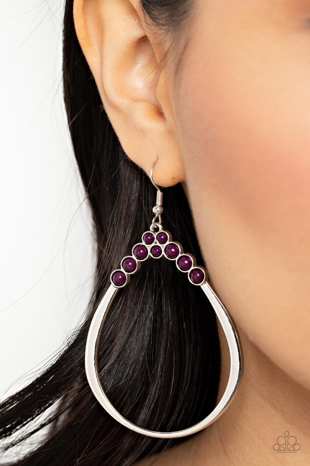 Paparazzi Earrings - Festive Fervor - Purple