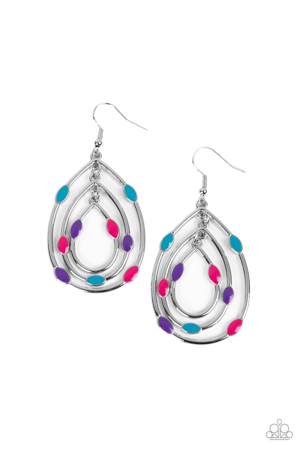 Paparazzi Earrings - Rippling Rapport - Multi