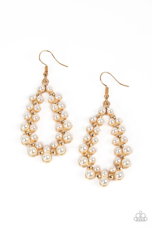 Paparazzi Earrings - Absolutely Ageless - Gold