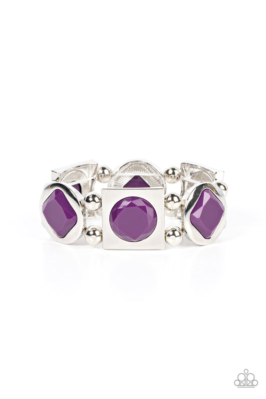 Paparazzi Bracelets - Asymmetrical A-Lister - Purple