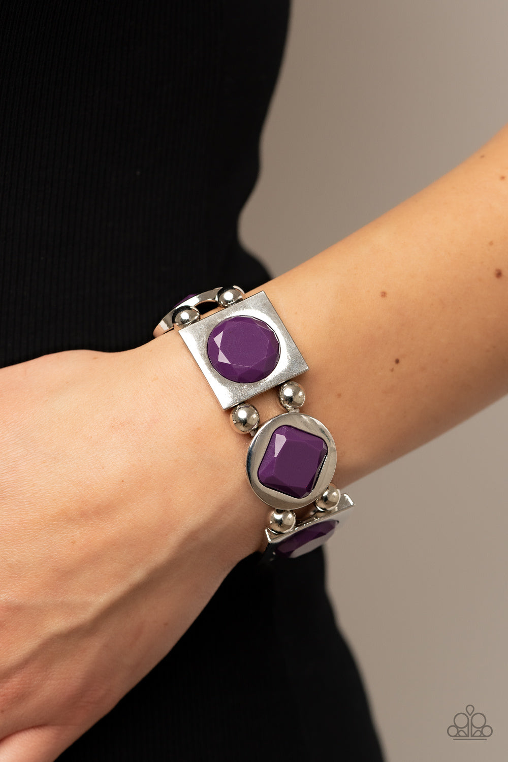 Paparazzi Bracelets - Asymmetrical A-Lister - Purple
