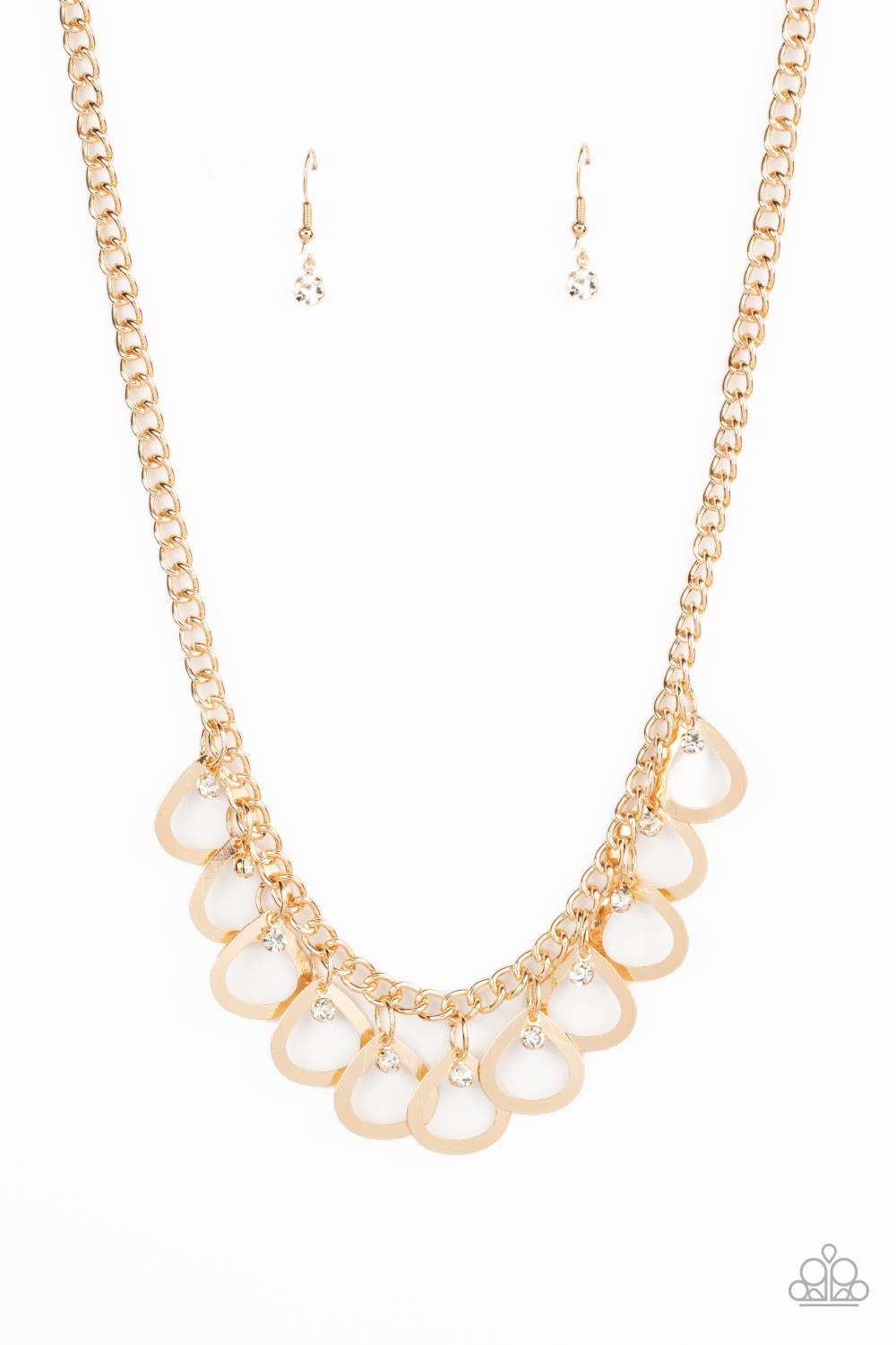 Paparazzi Necklaces - TEAR-rifically Twinkling - Gold