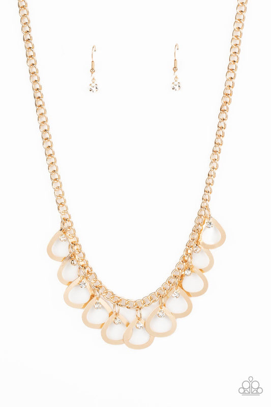 Paparazzi Necklaces - TEAR-rifically Twinkling - Gold
