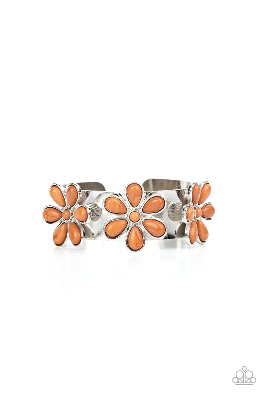 Paparazzi Bracelets - Desert Flower Patch - Brown