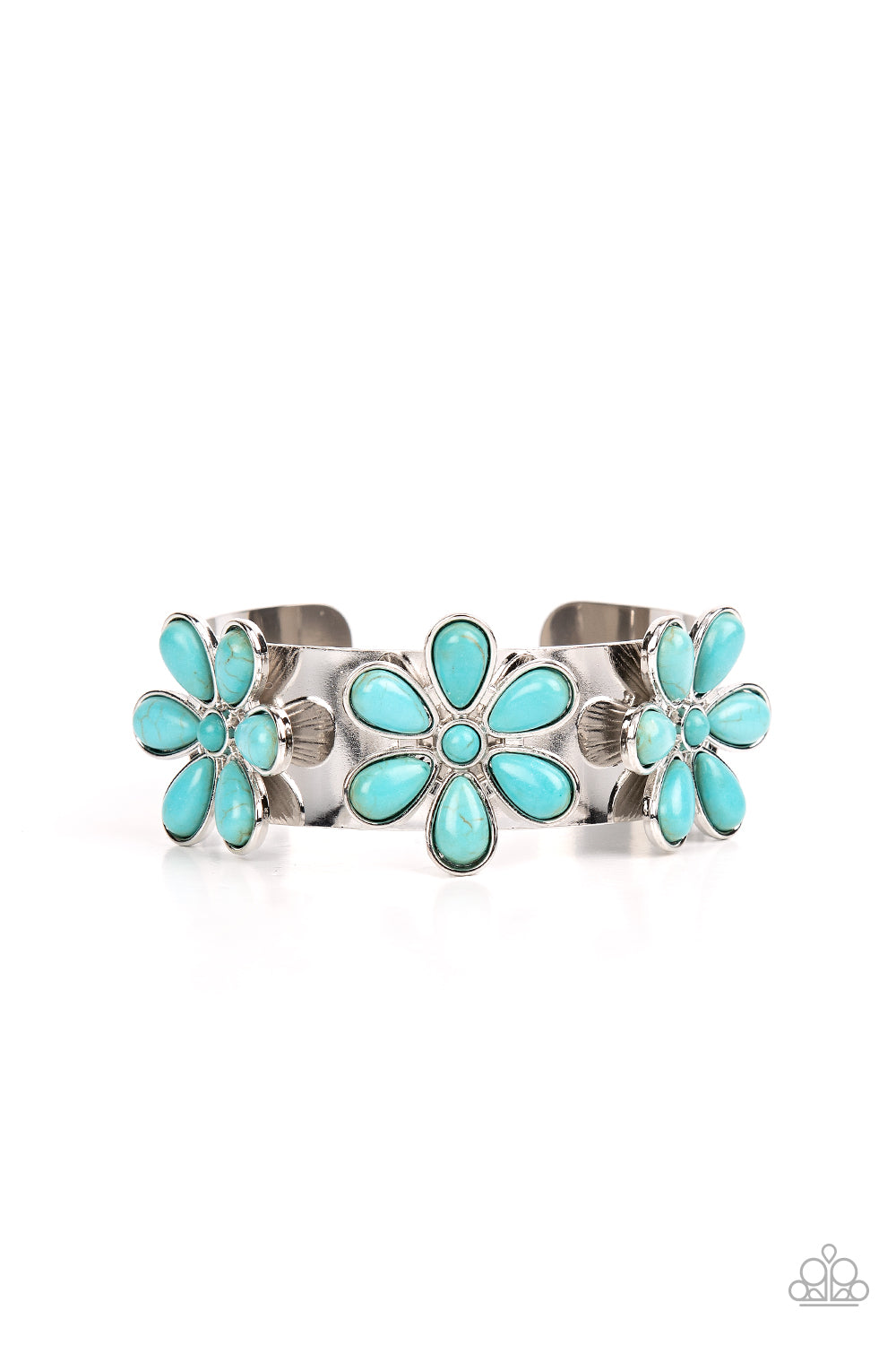 Paparazzi Bracelets - Desert Flower Patch - Blue