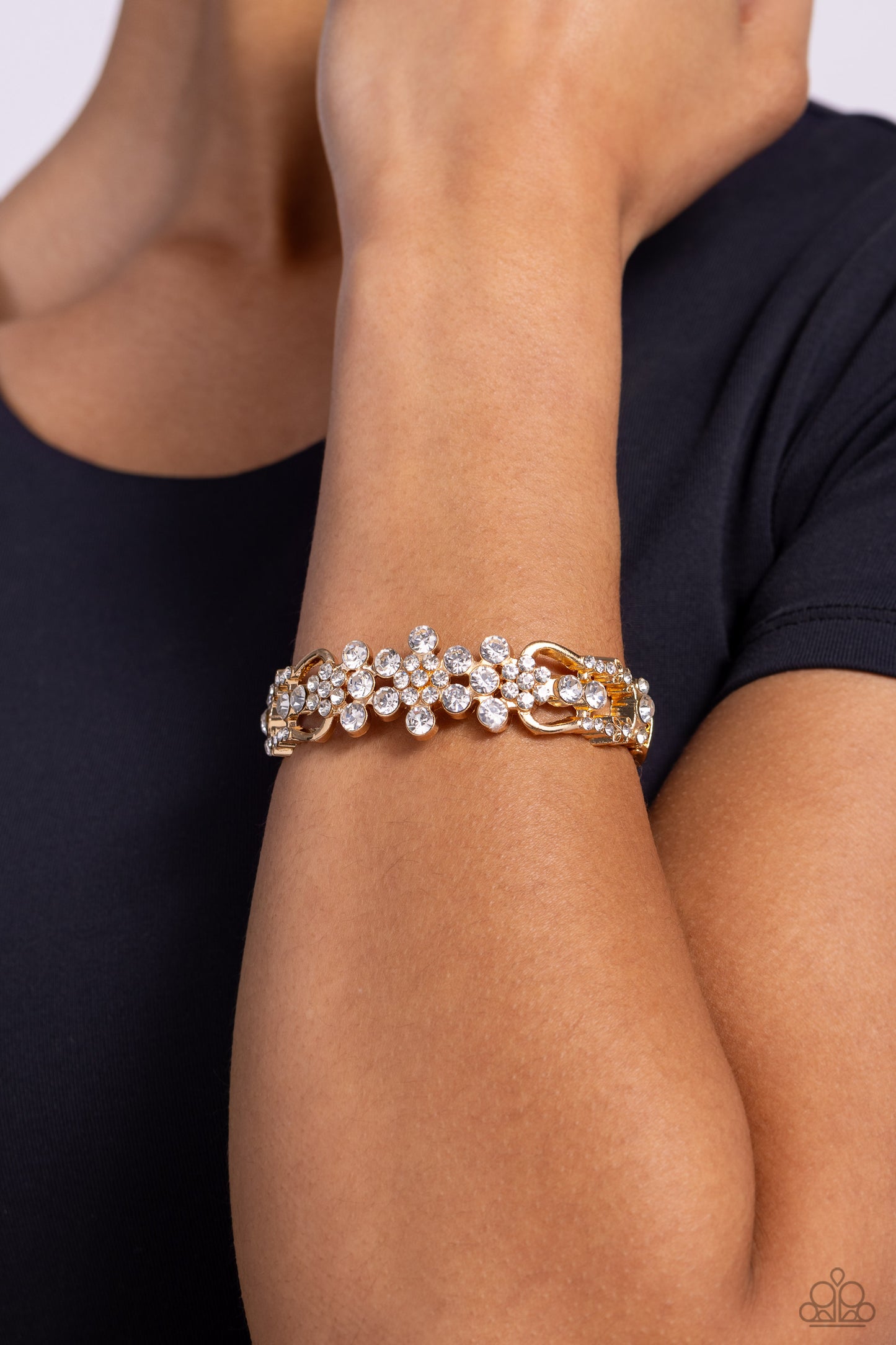 Paparazzi Bracelets - Cheers to the Future Mrs. - Gold