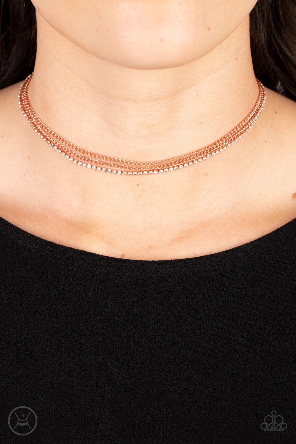 Paparazzi Necklaces - Glitzy Gusto - Copper