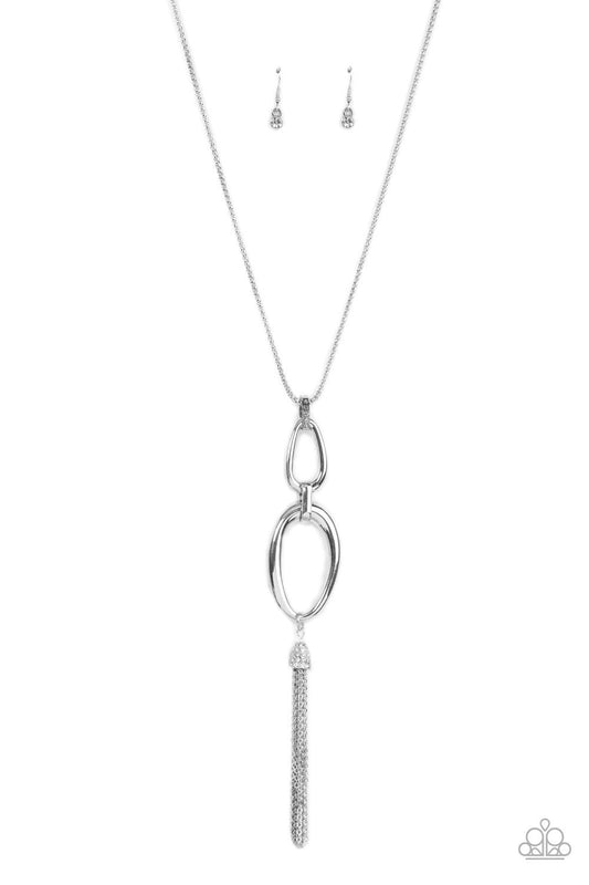 Paparazzi Necklaces - Elegantly Entrancing - White