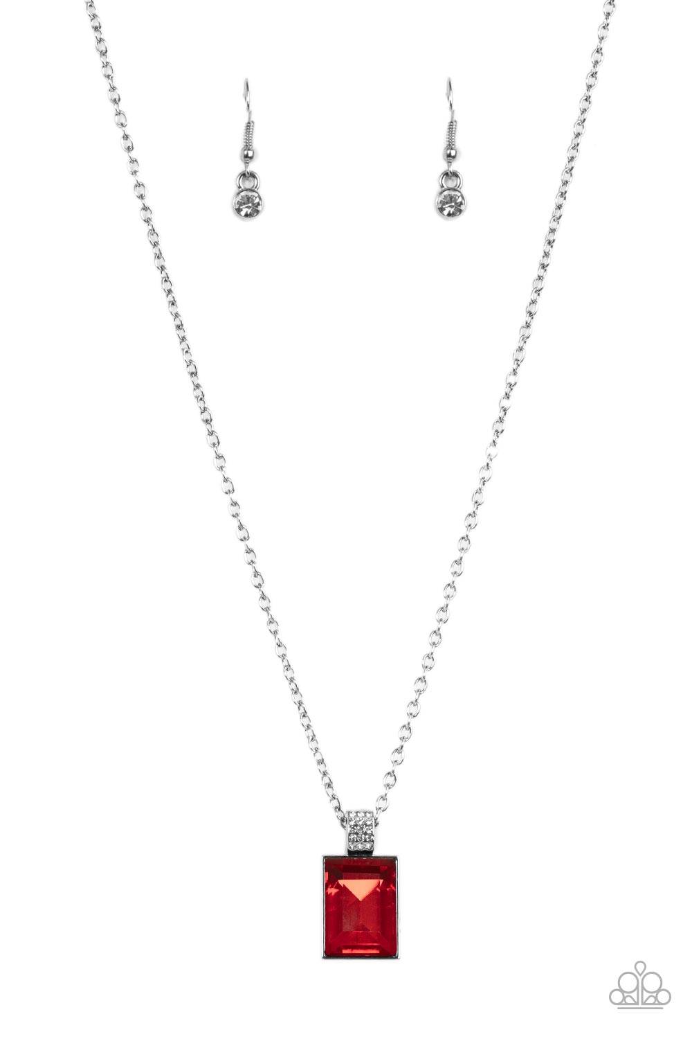 Paparazzi Necklaces - Understated Dazzle - Red